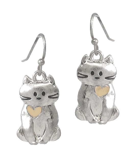 PET LOVERS THEME EARRING - CAT