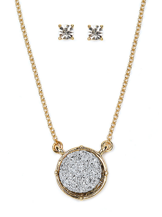 DRUZY PENDANT NECKLACE SET