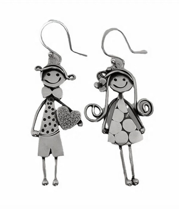 BOY AND GIRL COUPLE DOLL EARRING