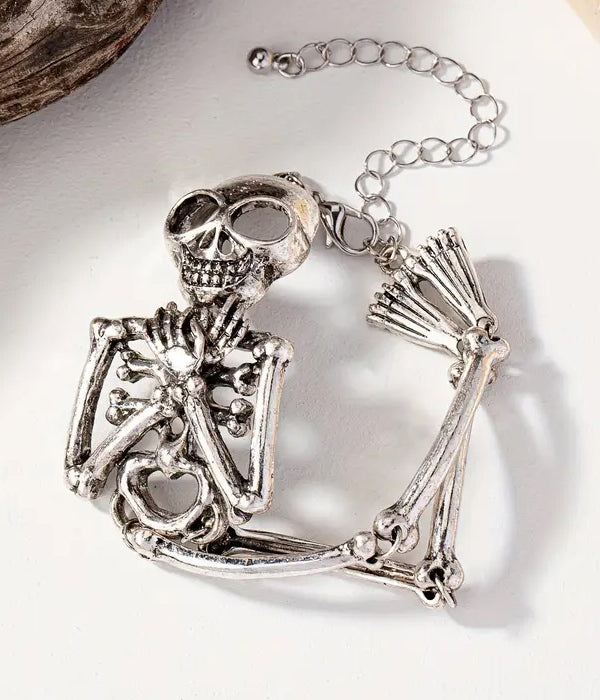 VINTAGE SKULL SKELETON BRACELET
