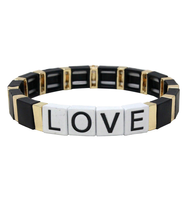 LEGO INSPIRATION STRETCH BRACELET - LOVE