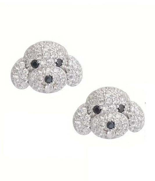 PET LOVERS THEME DOG EARRING - POODLE