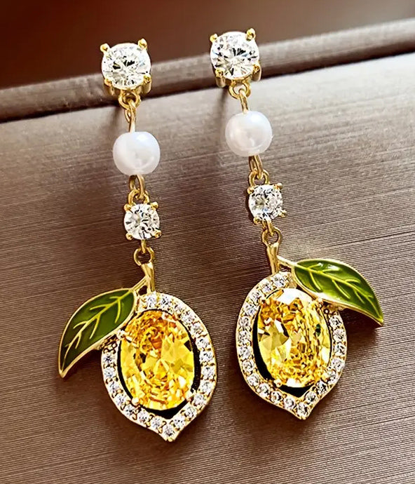 FRUIT THEME LEMON EARRING