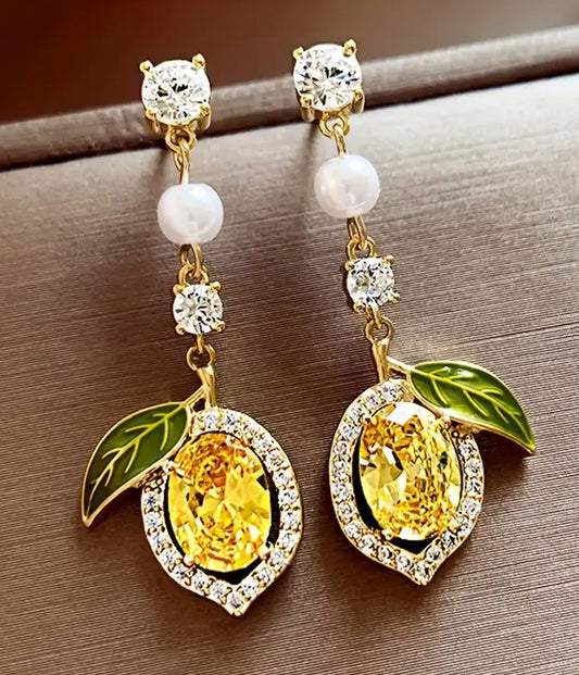FRUIT THEME LEMON EARRING