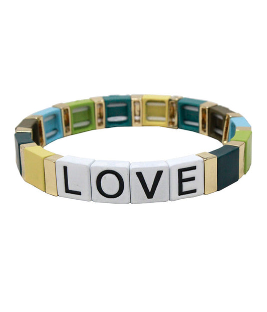 LEGO INSPIRATION STRETCH BRACELET - LOVE