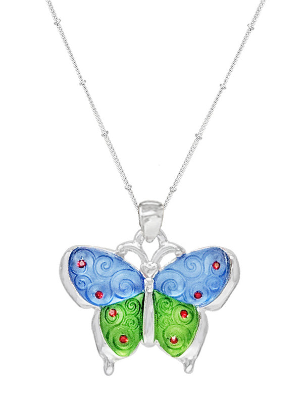 ACRYLIC BUTTERFLY NECKLACE