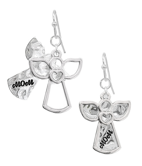 RELIGIOUS INSPIRATION GUARDIAN ANGEL EARRING - MOM