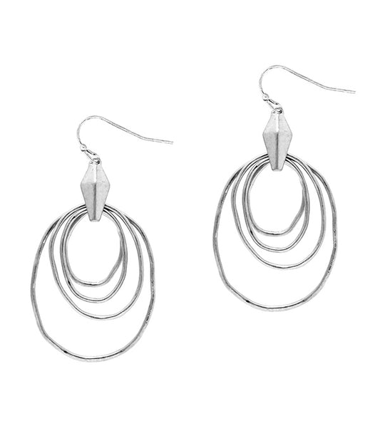 MULTI WIRE HOOP MIX EARRING