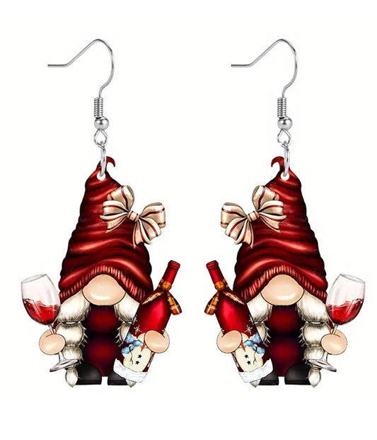 WINERY THEME ACRYLIC EARRING - GNOME