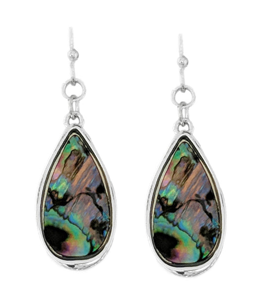 ABALONE TEARDROP EARRING
