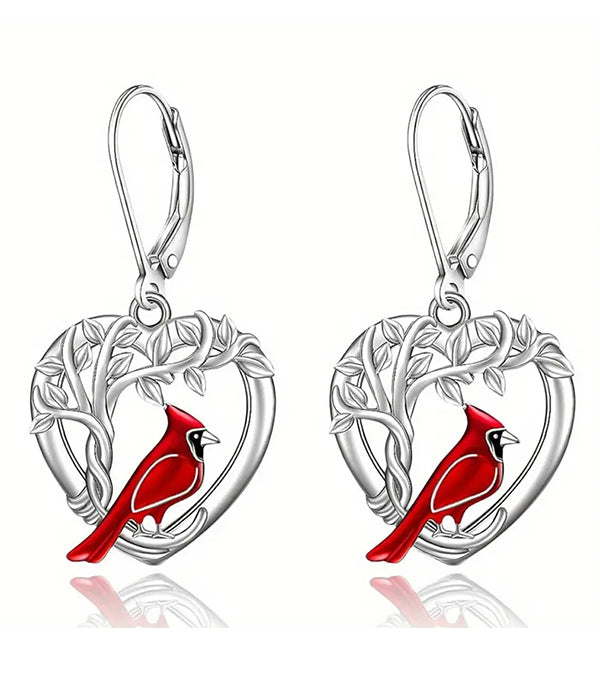 BIRD HEART EARRING