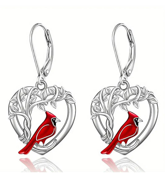 BIRD HEART EARRING