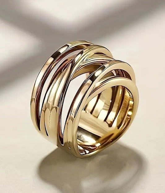 MULTI LAYER TWINE STATEMENT RING