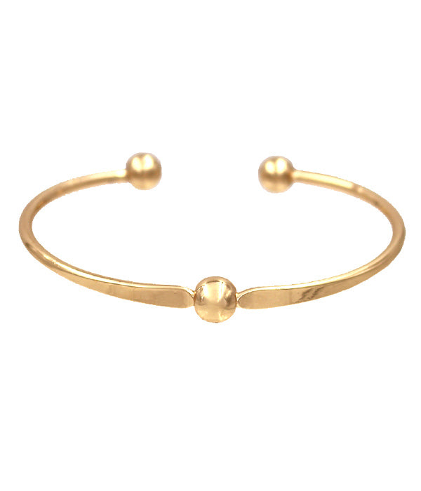 METAL BALL CUFF BANGLE BRACELET