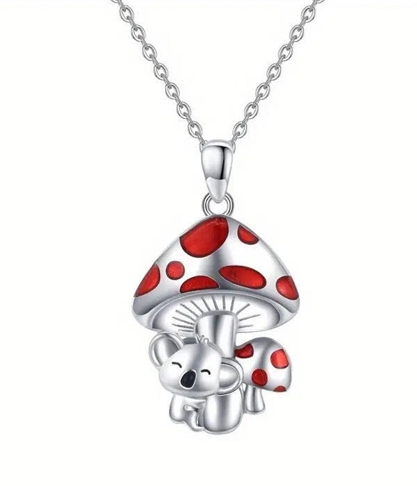 MUSHROOM AND KOALA NECKLACE