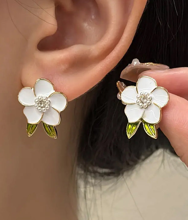 EPOXY FLOWER EARRING