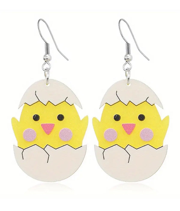 EASTER THEME ACRYLIC EARRING - EGG