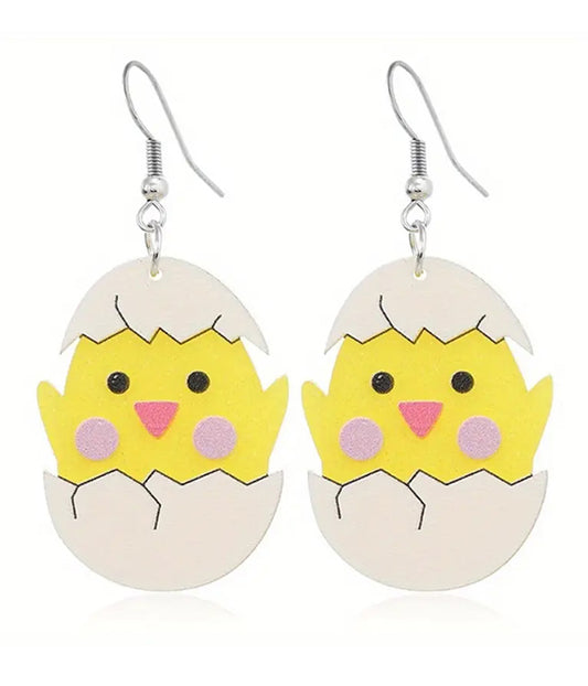 EASTER THEME ACRYLIC EARRING - EGG