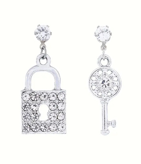 LOCK AND KEY EARRING