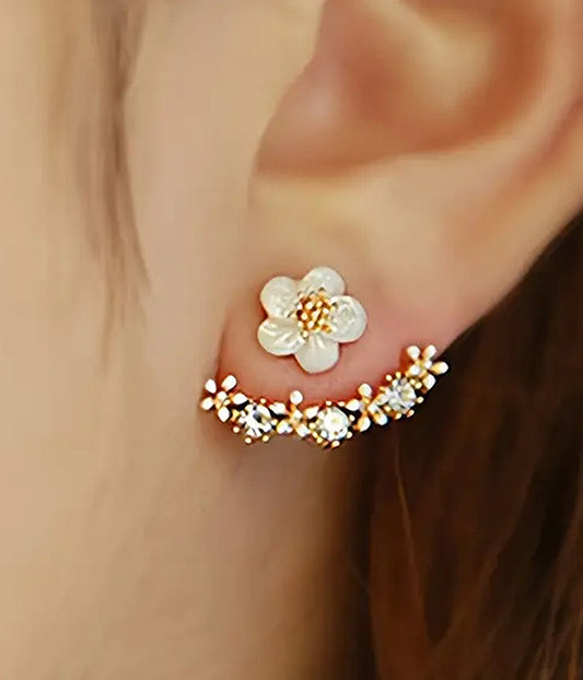 FLOWER EAR JACKET EARRING