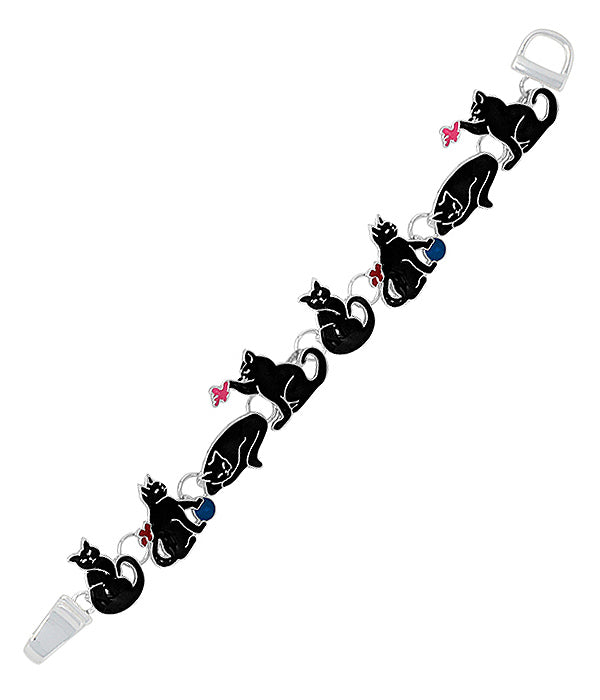 PET LOVERS THEME EPOXY CAT MAGNETIC BRACELET