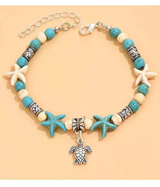 SEALIFE THEME BRACELET - TURTLE STARFISH