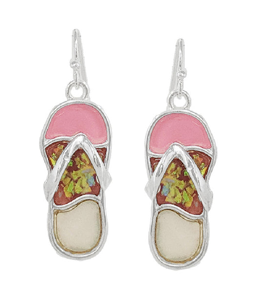 SEALIFE THEME EPOXY OPAL EARRING - FLIPFLOP