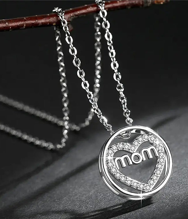 MOTHER THEME HEART NECKLACE