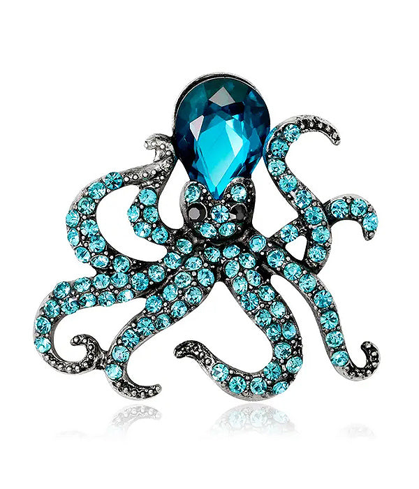 SEALIFE THEME OCTOPUS BROOCH OR PIN