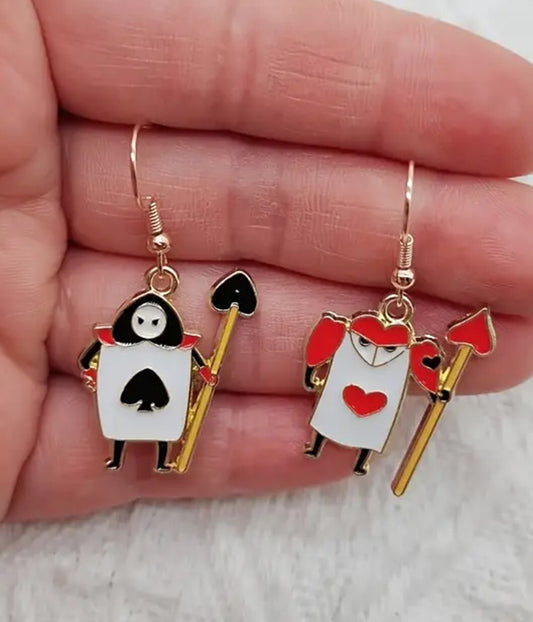 CARD GAME THEME EARRING