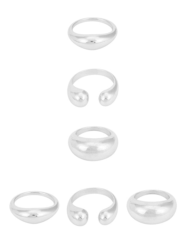 MULTI SIZE TEARDROP 3 RING SET