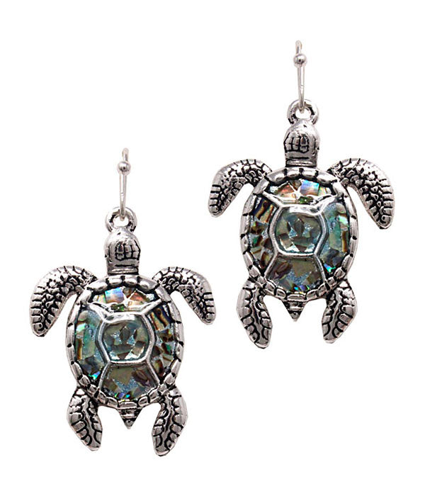 ABALONE TURTLE EARRING