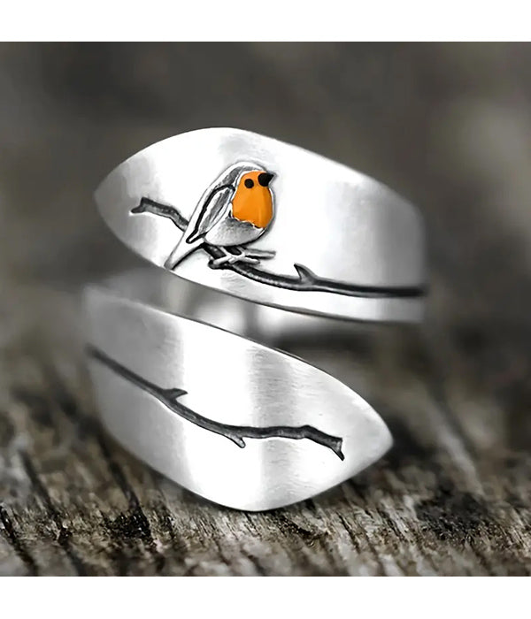 VINTAGE BIRD AND BRANCH RING