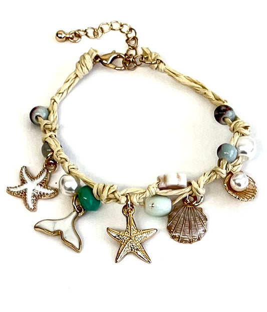 SEALIFE THEME MULTI CHARM BRACELET