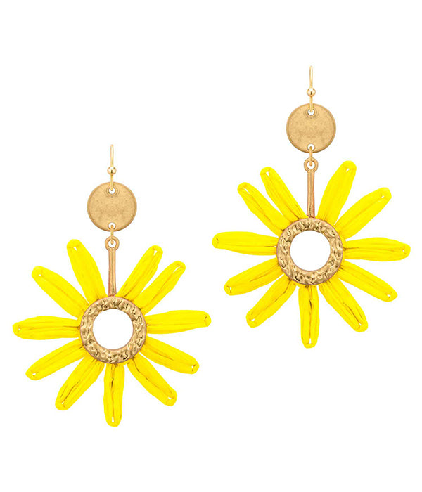 DAISY FLOWER DROP EARRING