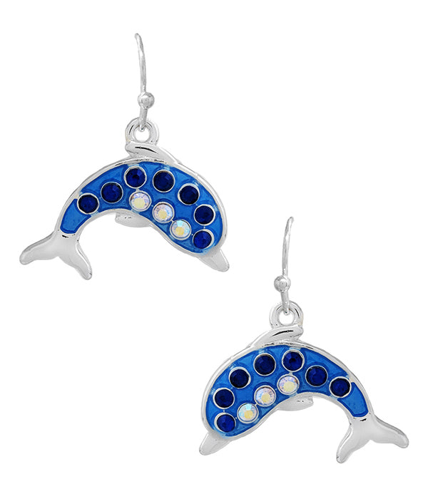 SEALIFE THEME EARRING - DOLPHIN