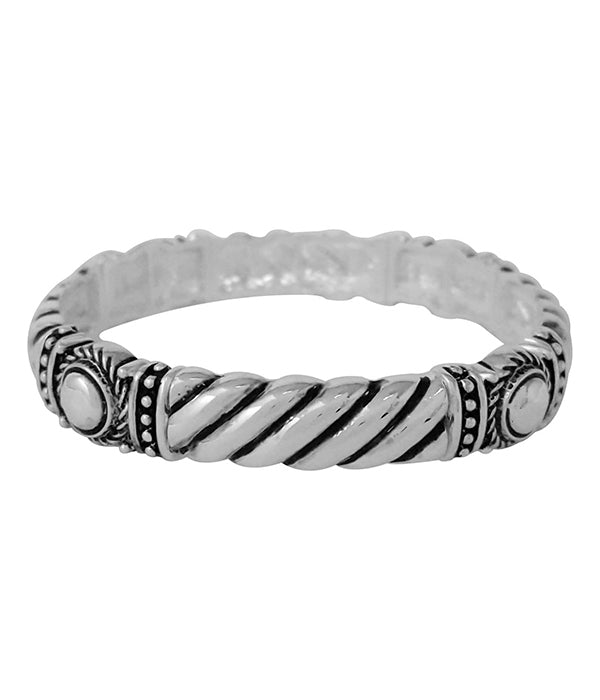 DESIGNER TEXTURED STRETCH BRACELET - ROPE