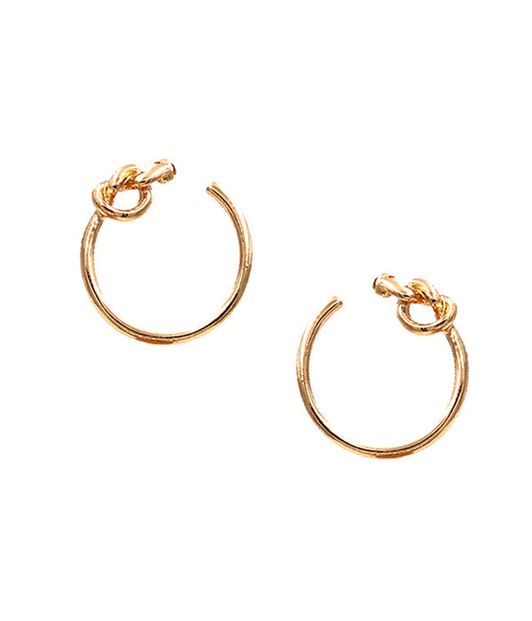 LOVE KNOT HOOP EARRING