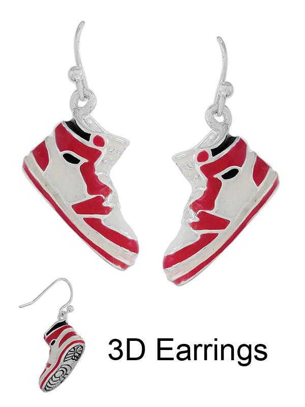 SPORT THEME 3D EARRING - BASKETBALL SHOE