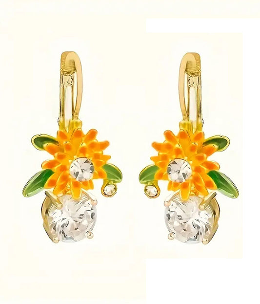 SUNFLOWER EARRING