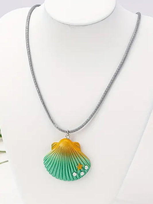 SEALIFE THEME SHELL PENDANT NECKLACE