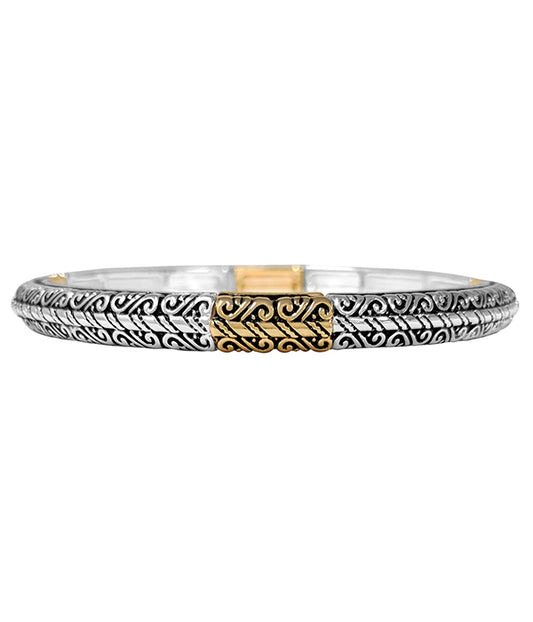 DESIGNER TEXTURED STACKABLE STRETCH BRACELET