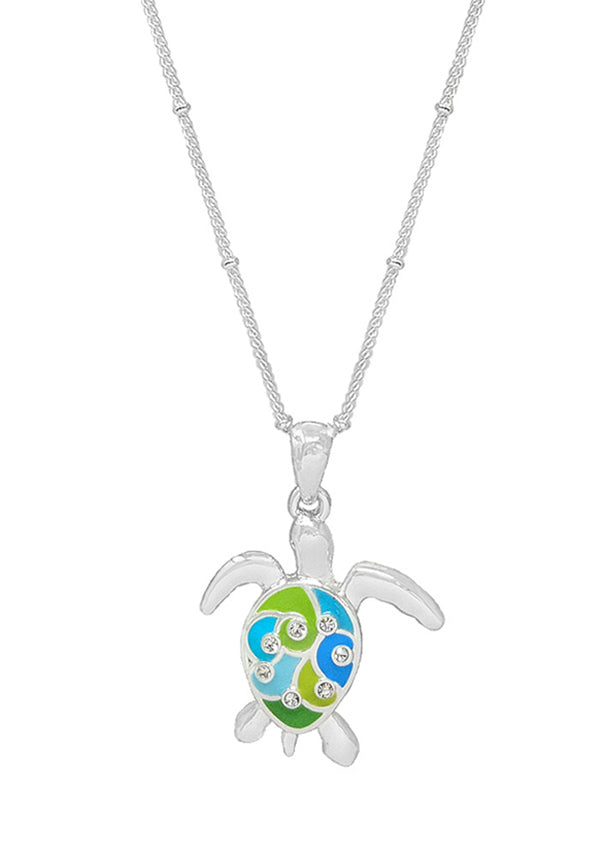 SEALIFE THEME EPOXY NECKLACE - TURTLE