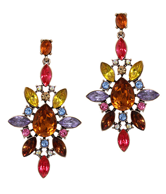 MULTI CRYSTAL PARTY EARRING