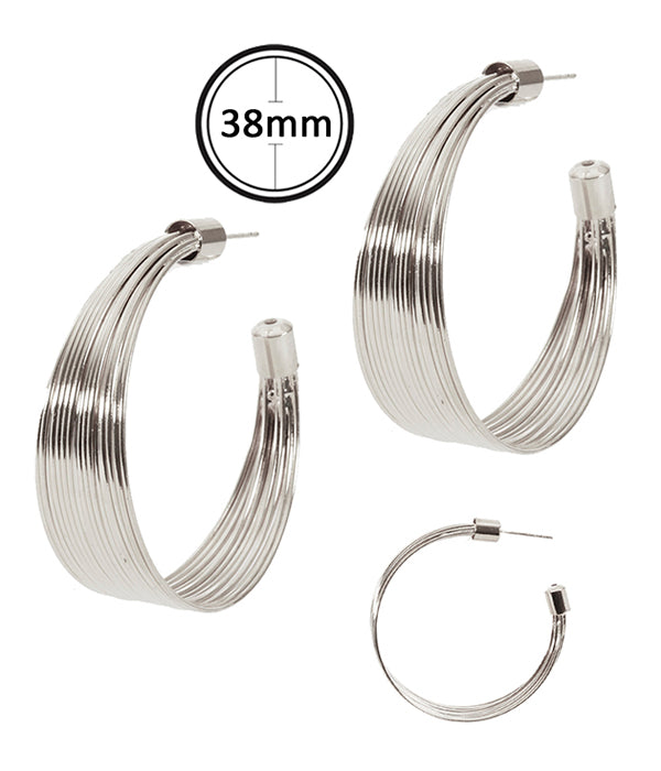 MULTI WIRE HOOP EARRING