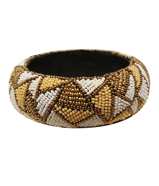 MULTI SEEDBEAD MIX BANGLE BRACELET