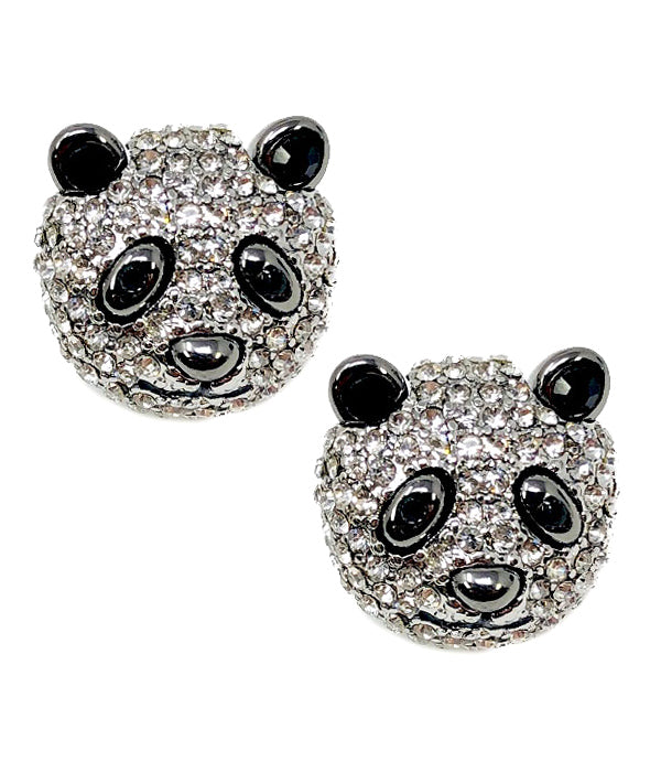 CRYSTAL PANDA EARRING