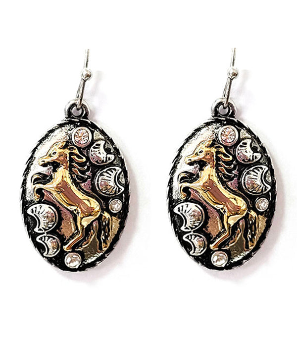 WESTERN THEME HORSE EARRING