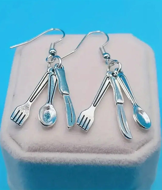 UTENSIL CHARM DROP EARRING