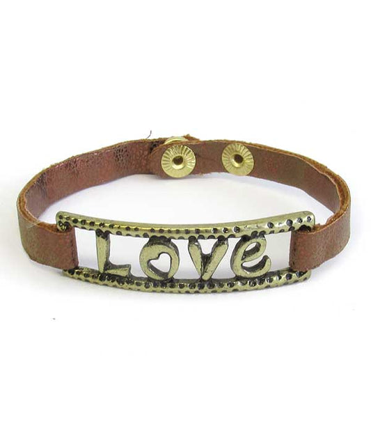 RELIGIOUS INSPIRATION BUTTON BRACELET - LOVE